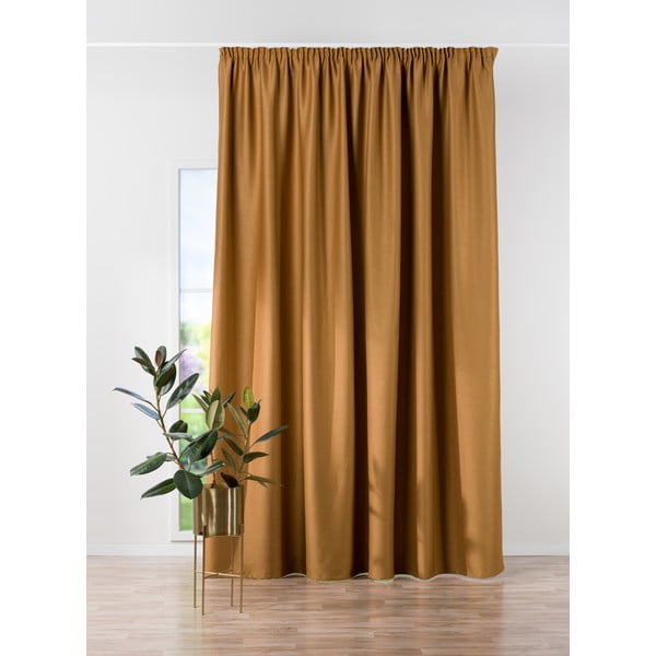 Zavesa v bakreni barvi 270x260 cm Stone – Mendola Fabrics