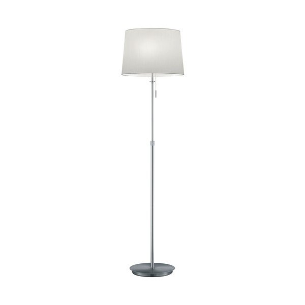 Stoječa svetilka v srebrni barvi s tekstilnim senčilom (višina 180 cm) Lyon – Trio-image-3
