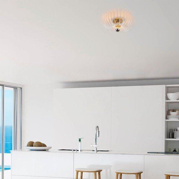 Bela stropna svetilka ø 36 cm Aspendos – Opviq lights-image-2