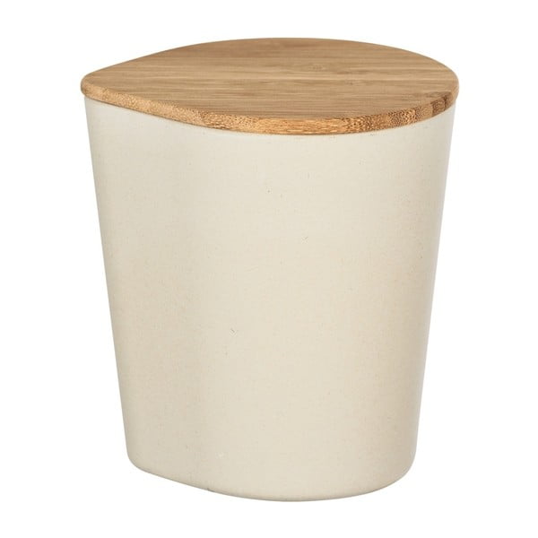 Bež škatla za shranjevanje s pokrovom iz bambusa Wenko Derry, 750 ml-image-1