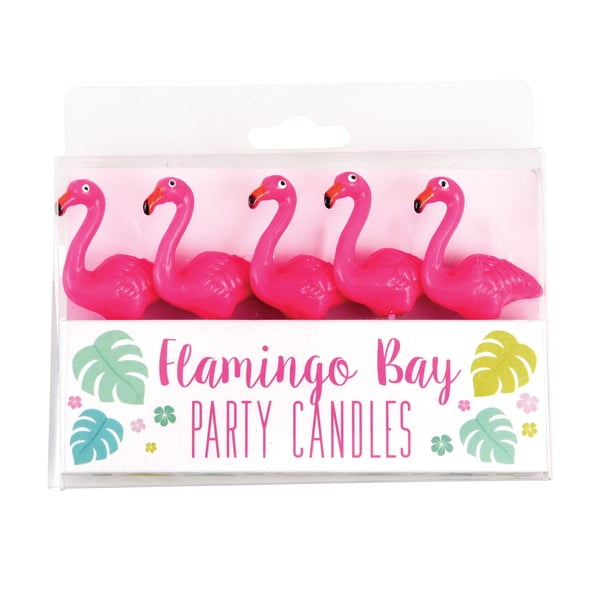 Komplet 5 sveč Rex London Flamingo Party