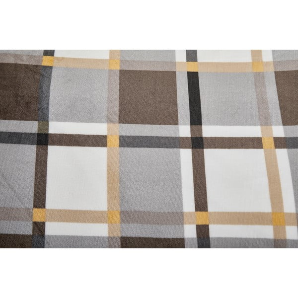 Sivo-rjava enojna posteljnina iz mikropliša 140x200 cm – My House-image-4