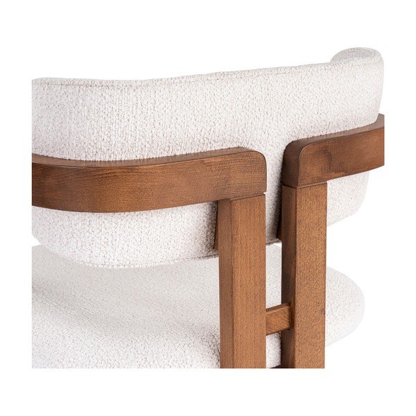 Bel jedilni stol z nasloni za roke Toscana – Kalune Design-image-4