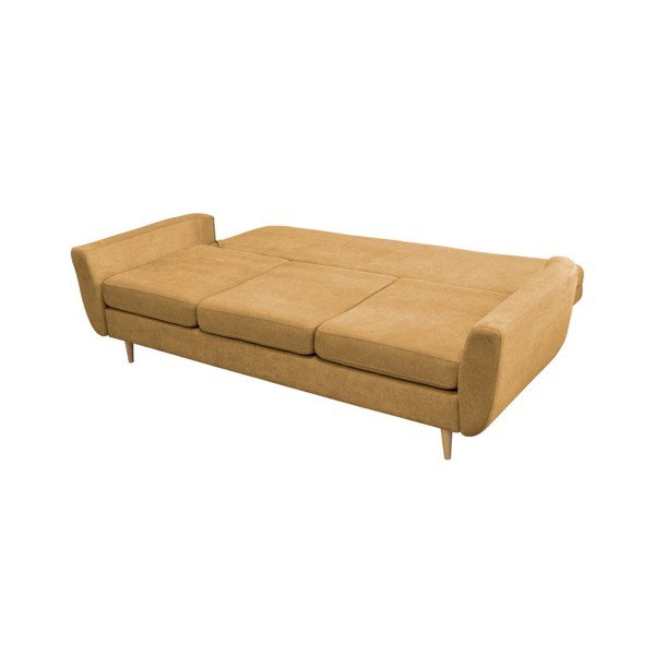 Rumena raztegljiva sedežna garnitura z lahkimi nogami Mazzini Sofas Rose-image-3
