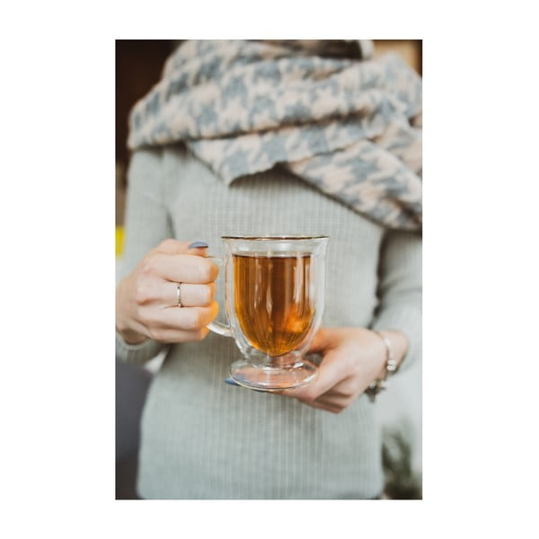 Steklene skodelice z dvojno steno za latte v kompletu 2 ks 250 ml Amo – Vialli Design-image-4