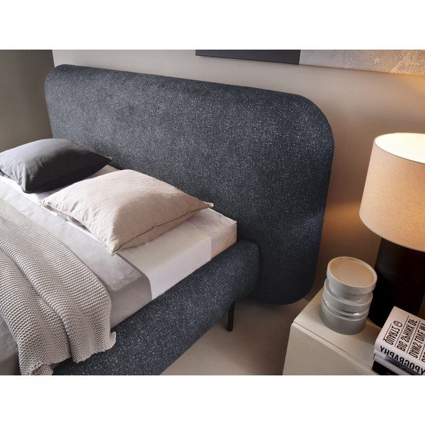 Modra oblazinjena zakonska postelja s prostorom za shranjevanje in z letvenim dnom 140x200 cm Pointt – ELTAP-image-4