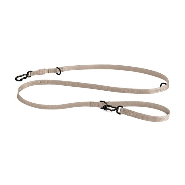 Bež preklopni povodec dolžina 200 cm Modena Greige 20 mm – MiaCara