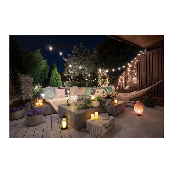 Črna svetlobna LED veriga z žarnicami DecoKing Bulb, 10 luči, dolžina 2,2 m-image-4