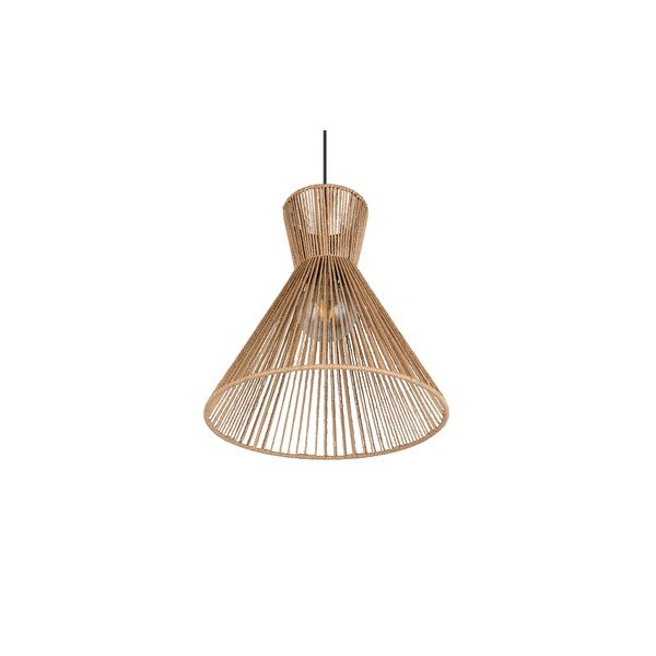 Kovinska viseča svetilka v naravni barvi s senčilom iz papirnatega prepleta ø 35 cm Rosalie – Reality-image-4