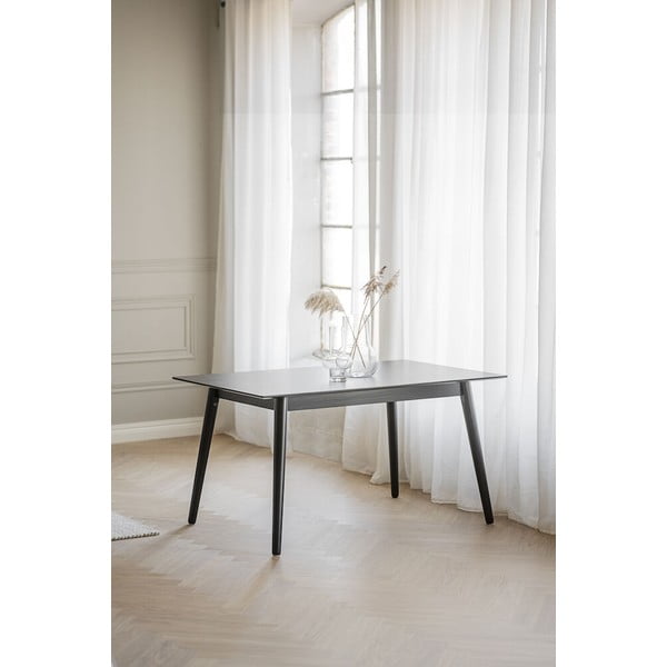 Črna jedilna miza Rowico Lotta, 140 x 90 cm-image-2