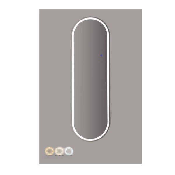 Stensko ogledalo z lučjo 50x160 cm Oval – Mauro Ferretti-image-2