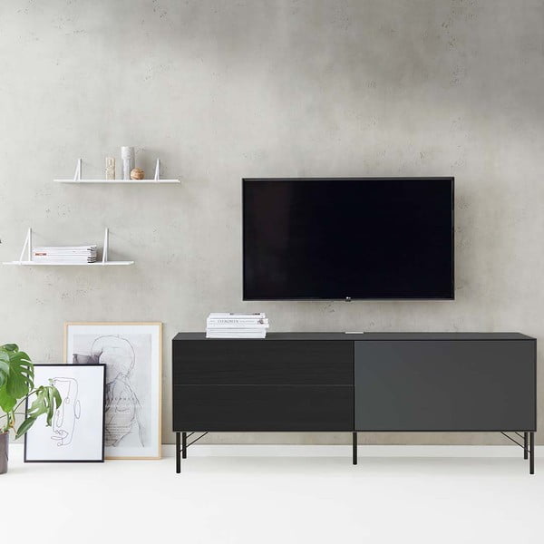 Rezervna črna kovinska noga za omare Mistral & Edge by Hammel - Hammel Furniture-image-1