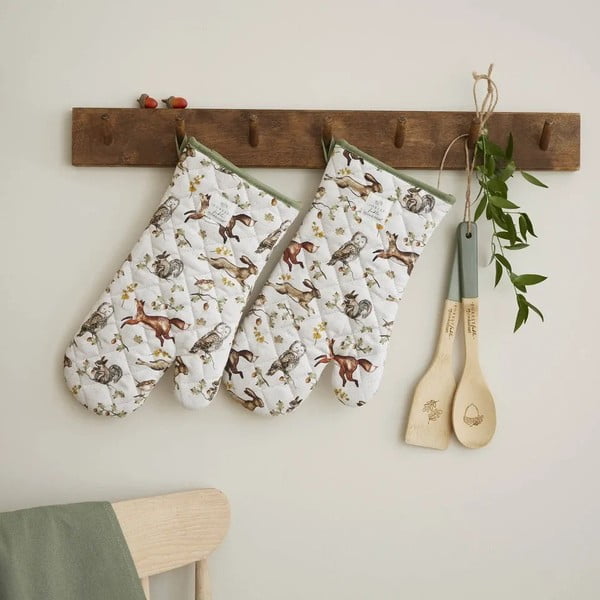 Bombažne kuhinjske rokavice v kompletu 2 ks Forest Fable – Cooksmart ®-image-1