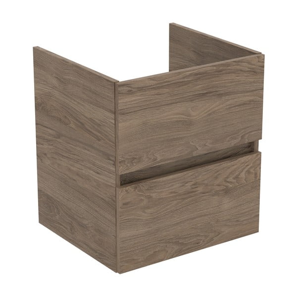 Stenska omarica za pod umivalnik v orehovem dekorju v naravni barvi 50x55 cm Eurovit+ – Ideal Standard-image-1