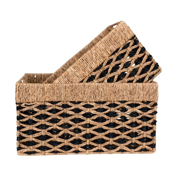 Košare iz morske trave v kompletu 2 ks 25x40x21 cm Salar – House Nordic-image-2