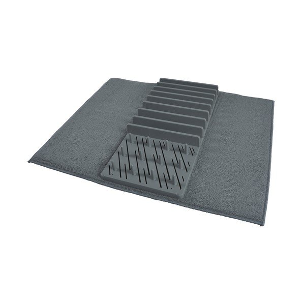 Siva plastična odcejalna podloga 50x38 cm – Homéa