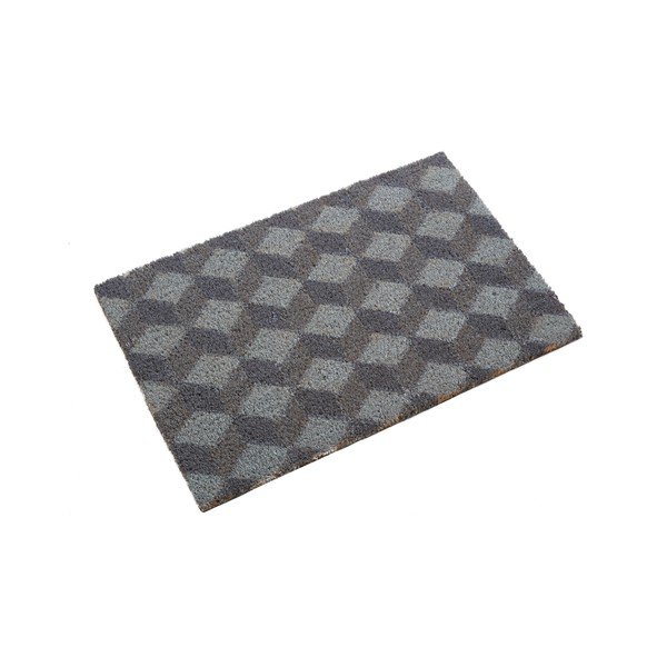 Predpražnik iz kokosovih vlaken 40x60 cm Grey Cube – Premier Housewares-image-3