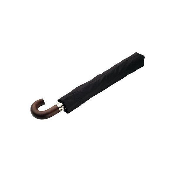 Črni zložljivi dežnik Ambiance Gentleman, ⌀ 100 cm-image-1