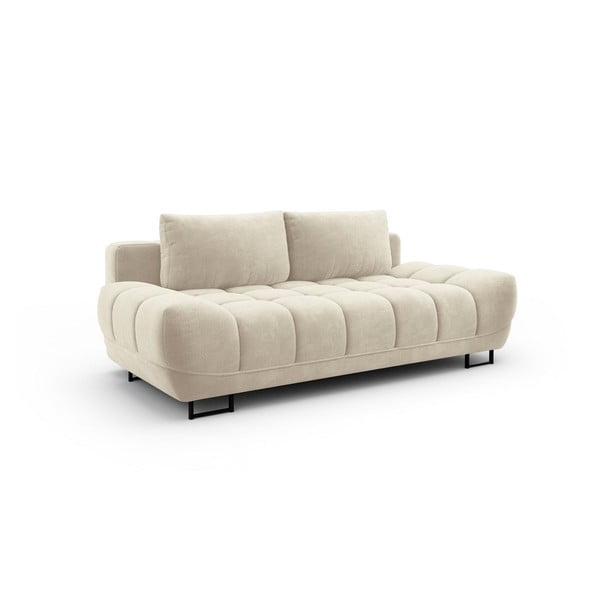 Bež žameten raztegljiv trosed Windsor & Co Sofas Cirrus-image-3