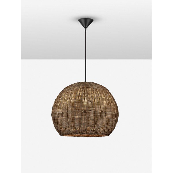Viseča svetilka iz ratana v naravni barvi ø 39 cm Rielo – Nova Luce-image-3