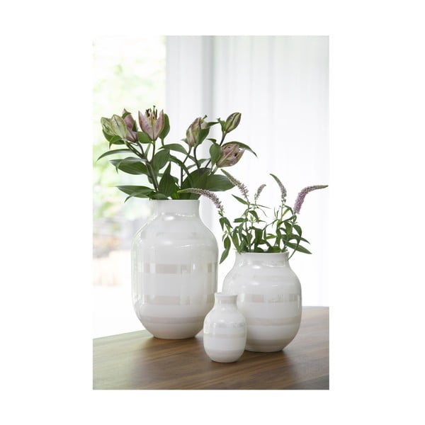 Bela keramična vaza Kähler Design Omaggio, višina 12,5 cm-image-3