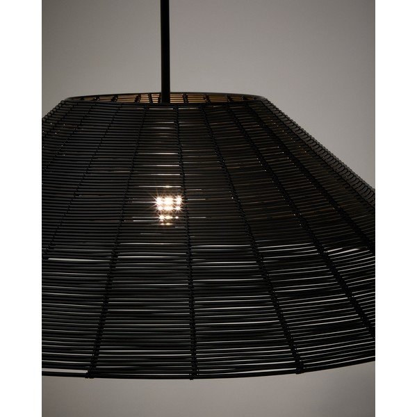 Črno senčilo ø 70 cm Saranella – Kave Home-image-1