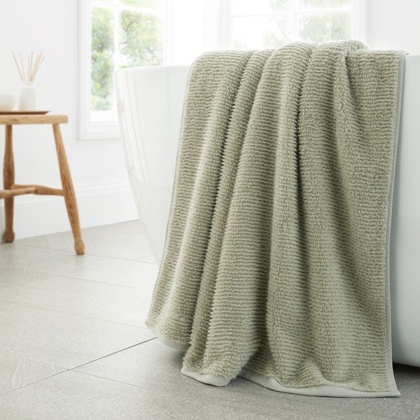 Svetlo zelena bombažna brisača 100x150 cm Soft Zero Twist Spa Towel – Bianca-image-1