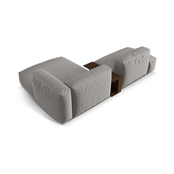 Svetlo siva kotna sedežna garnitura (desni kot) Martina – Micadoni Home-image-3