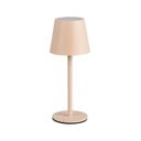 Kremno bela LED namizna svetilka s kovinskim senčilom (višina 21 cm) Diaz – Reality