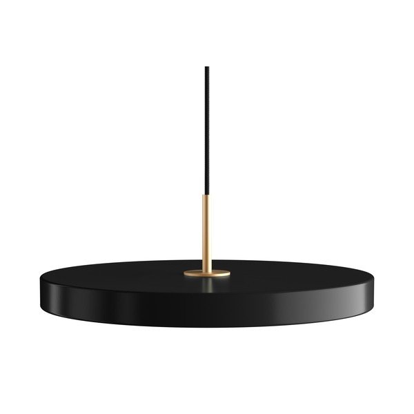 Črna LED zatemnitvena viseča svetilka s kovinskim senčnikom ø 43 cm Asteria Plus Medium – UMAGE