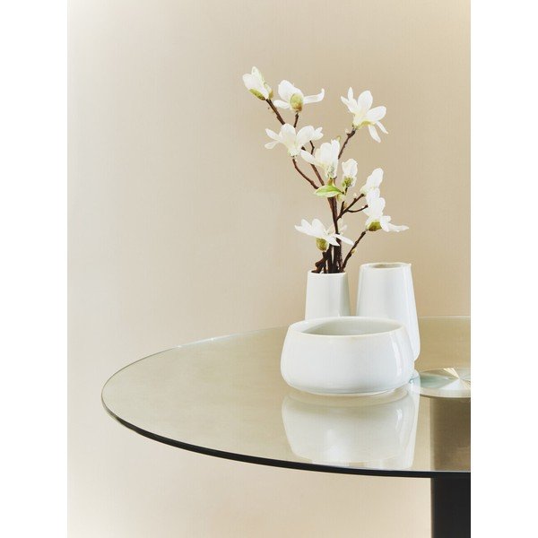 Okrogla jedilna miza s stekleno mizno ploščo ø 90 cm Metropolitan – Premier Housewares-image-2