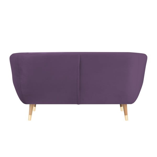 Vijolična žametna zofa Mazzini Sofas Benito, 158 cm-image-4