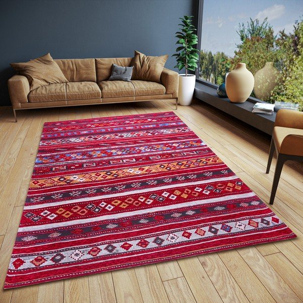 Bordo rdeča preproga 75x150 cm Yara – Hanse Home-image-1
