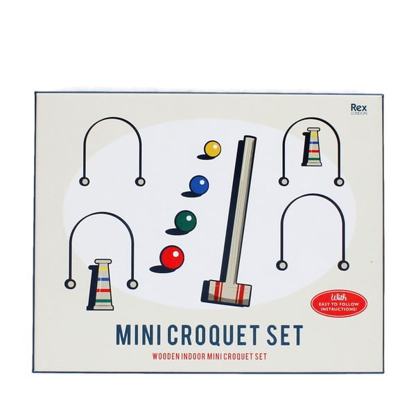 Namizni kriket Mini Croquet Set – Rex London-image-2