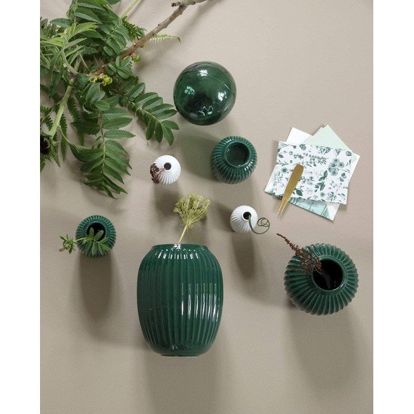 Zelena keramična vaza Kähler Design Hammershoi, višina 20 cm-image-1