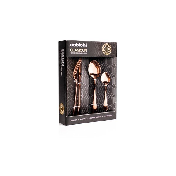 16-delni set jedilnega pribora v bakrene barve Sabichi-image-1