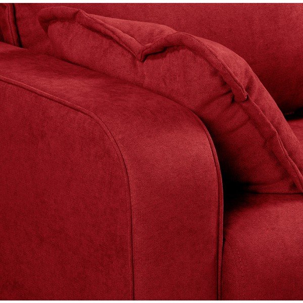 Rdeča kotna sedežna garnitura (z desnim kotom) Beata – Ropez-image-1