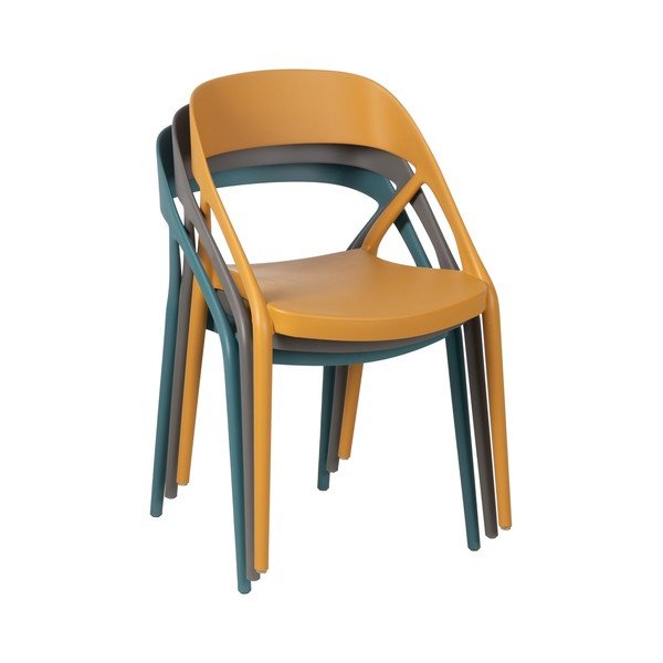 Sivi plastični jedilni stoli v kompletu 2 ks – Ixia-image-3