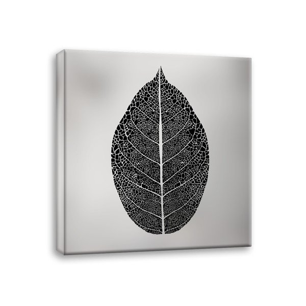 Slika Styler Canvas Silver Uno Black Leaf, 65 x 65 cm-image-2