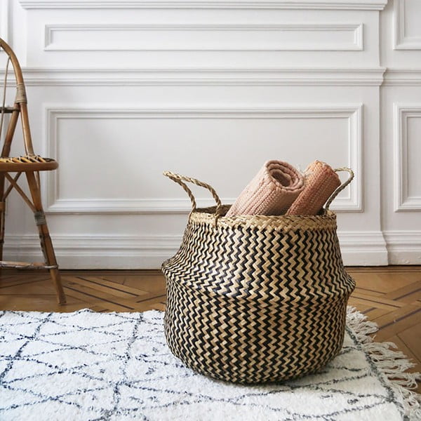 Košara za shranjevanje iz morske trave Compactor Zic Zac, ⌀ 45 cm-image-1