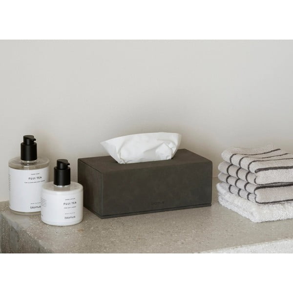 Škatla za robčke iz imitacije usnja Sahla – Blomus-image-2