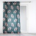 Temno zelena prosojna zavesa iz tančice 140x280 cm Belline – douceur d'intérieur