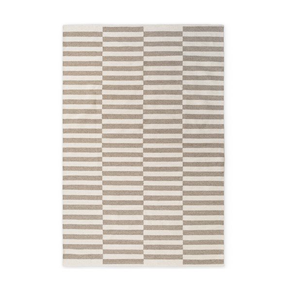 Bela/siva obojestranska/ročno tkana volnena preproga 200x300 cm Vika – Hanse Home