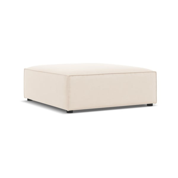 Bež žameten tabure Jodie – Micadoni Home-image-3