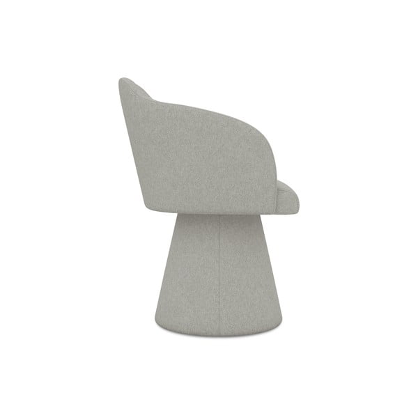 Svetlo siv oblazinjen jedilni stol Kanoa – Makamii-image-2