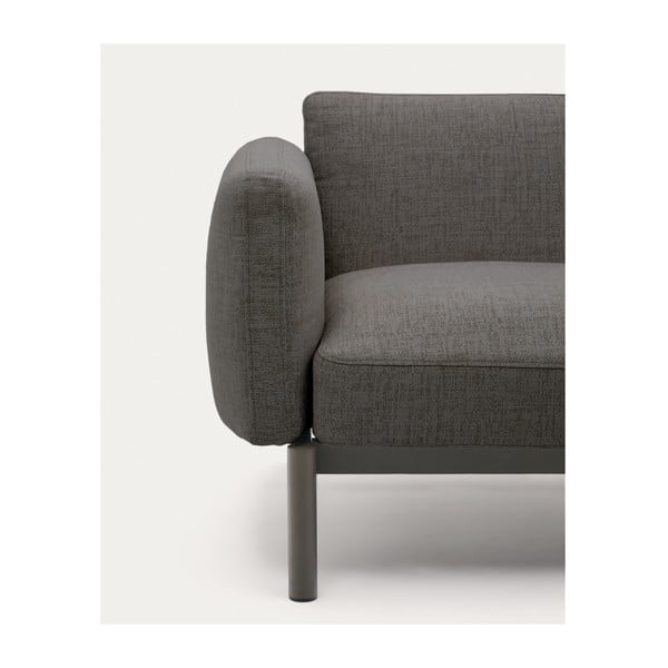 Siv oblazinjen vrtni kavč Sorells – Kave Home-image-1