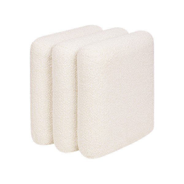 Bež tabure iz tkanine bouclé Radd – noo.ma