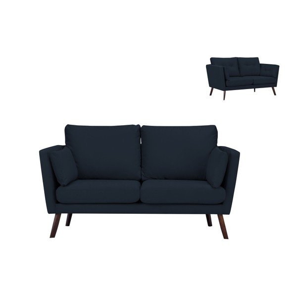 Temno modra 2 sedežna garnitura Mazzini Sofas Elena-image-2