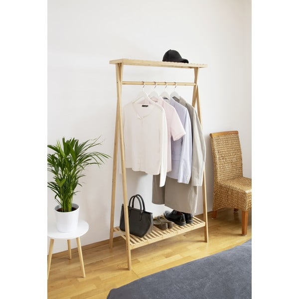 Bambusovo stojalo za oblačila v naravni barvi Lanai – Wenko-image-1