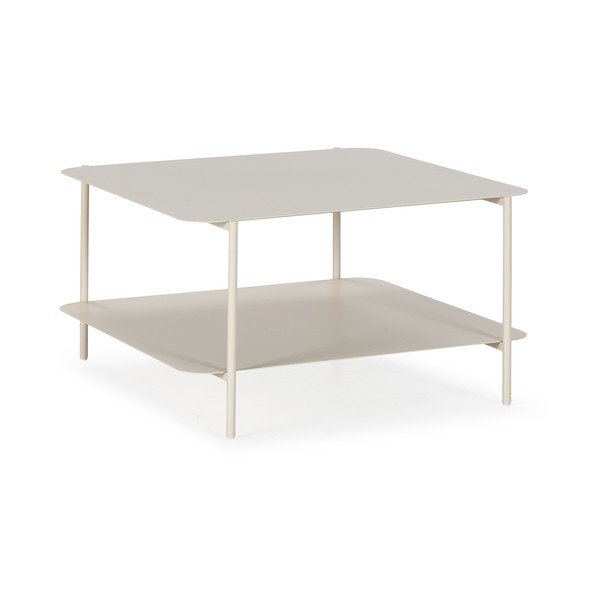 Kremno bela kovinska klubska mizica 70x73 cm Beatrix – MOME